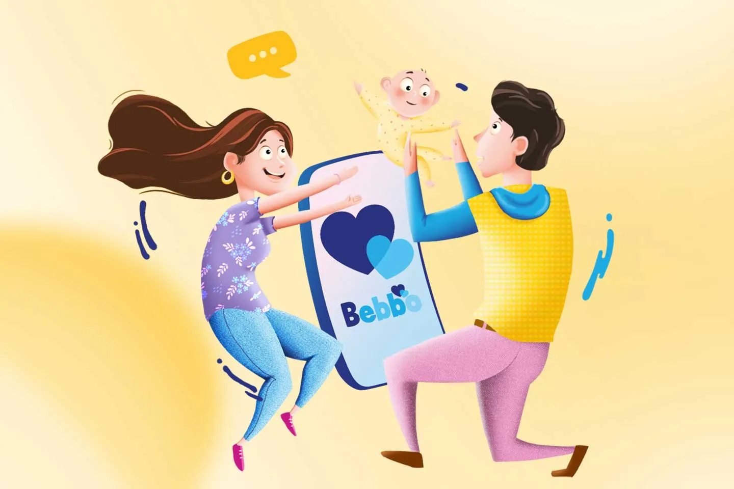 Bebbo Landing Page Illustration