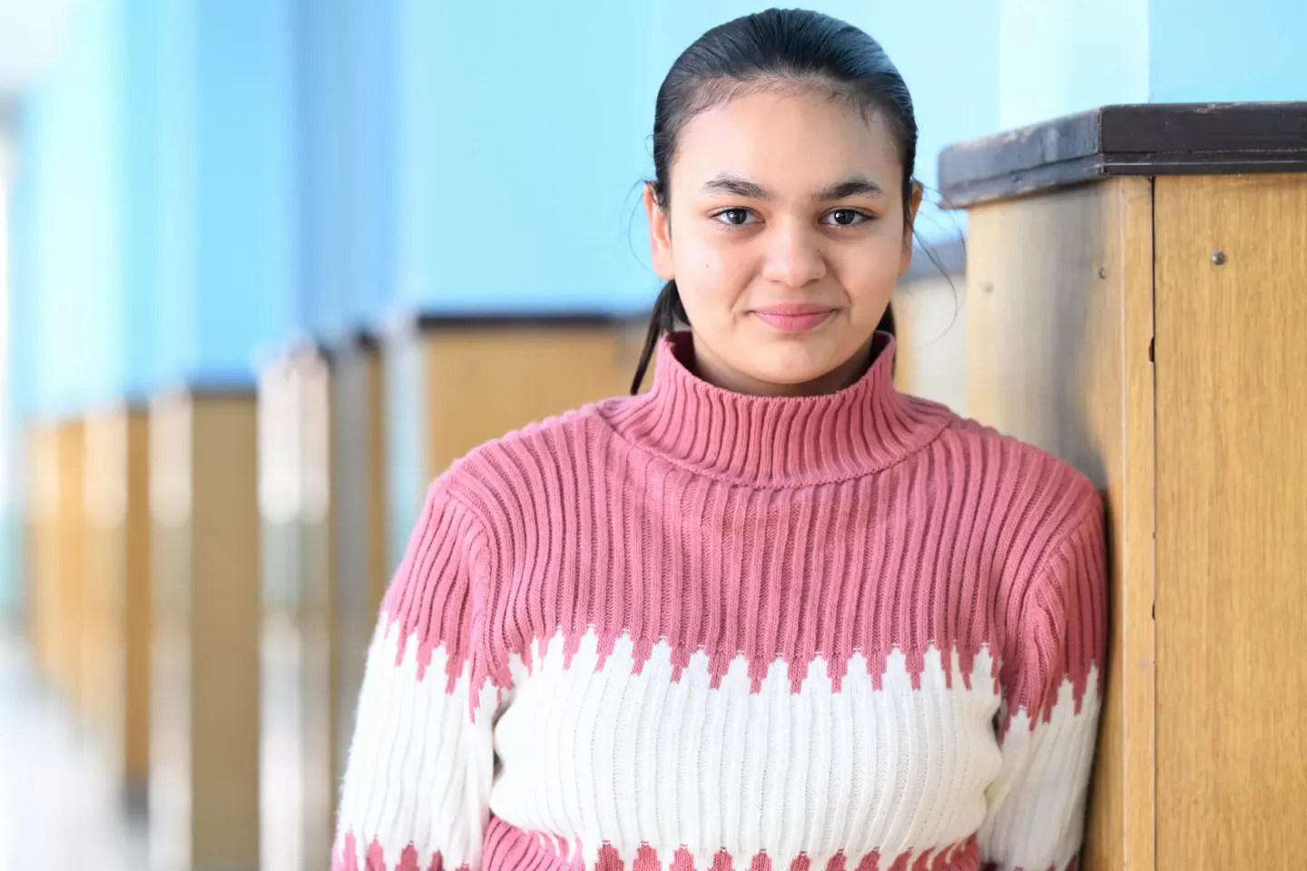 Profile photograph of adolescent Roma girl 