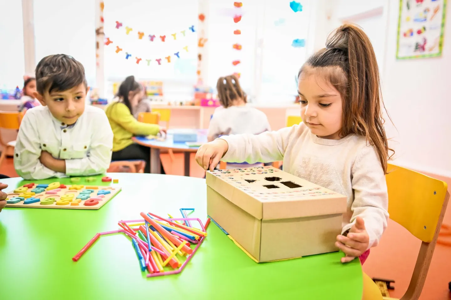 Children playing in kindergarten