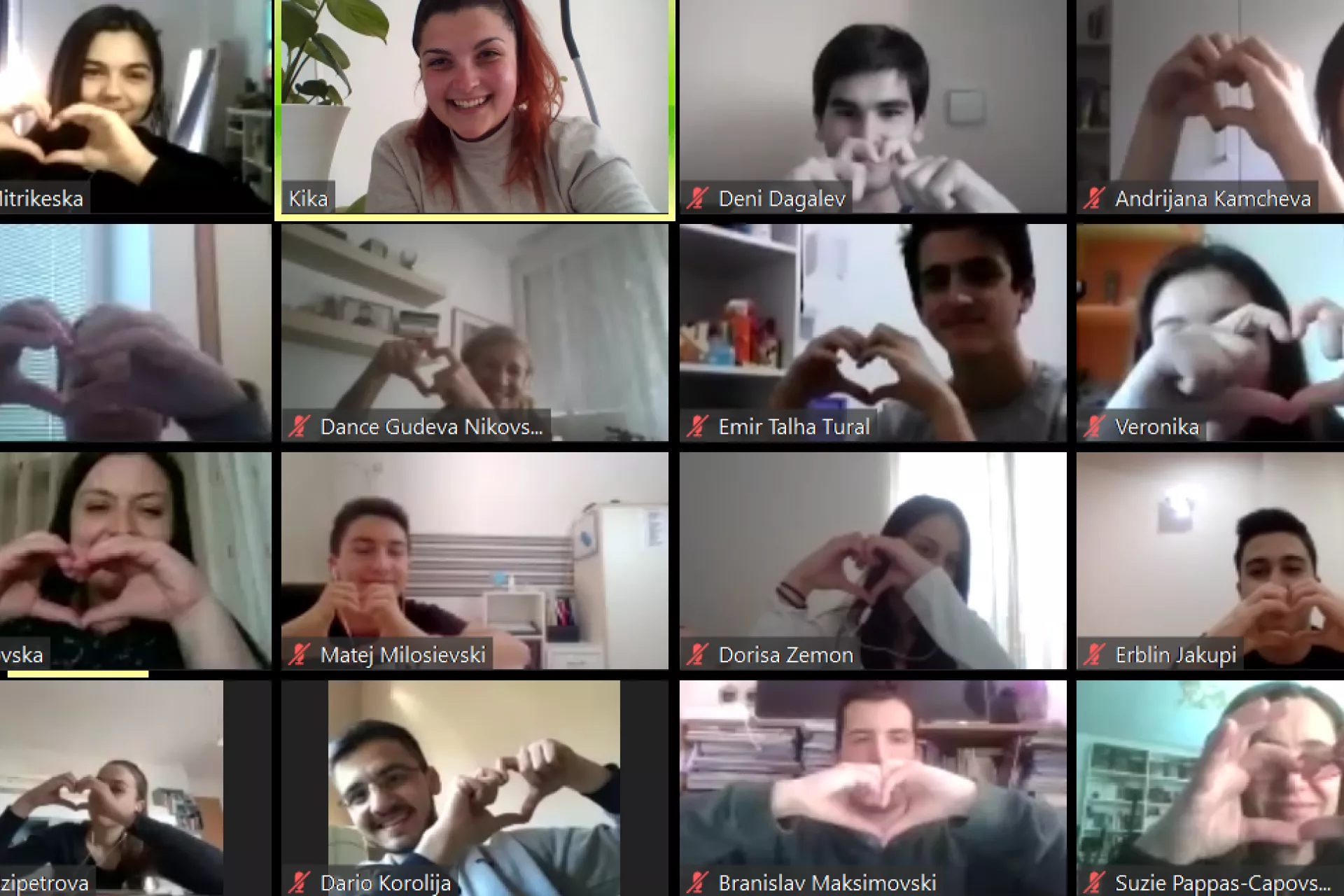 Youth Reporters zoom screenshot