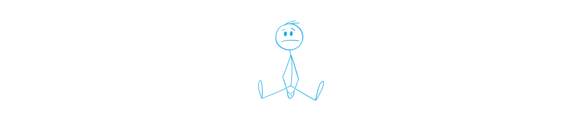 Stick figure graphic (depressed)