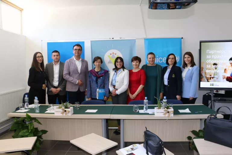 Partners together after a signing of new partnerships