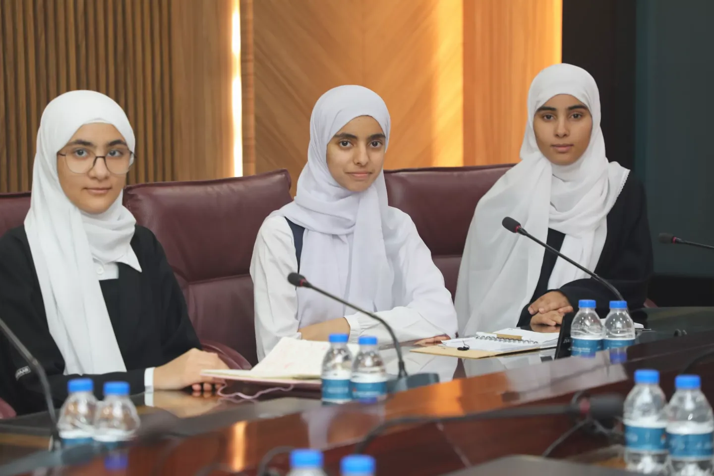 A part of the panel discussion with students on the occasion of World Children's Day