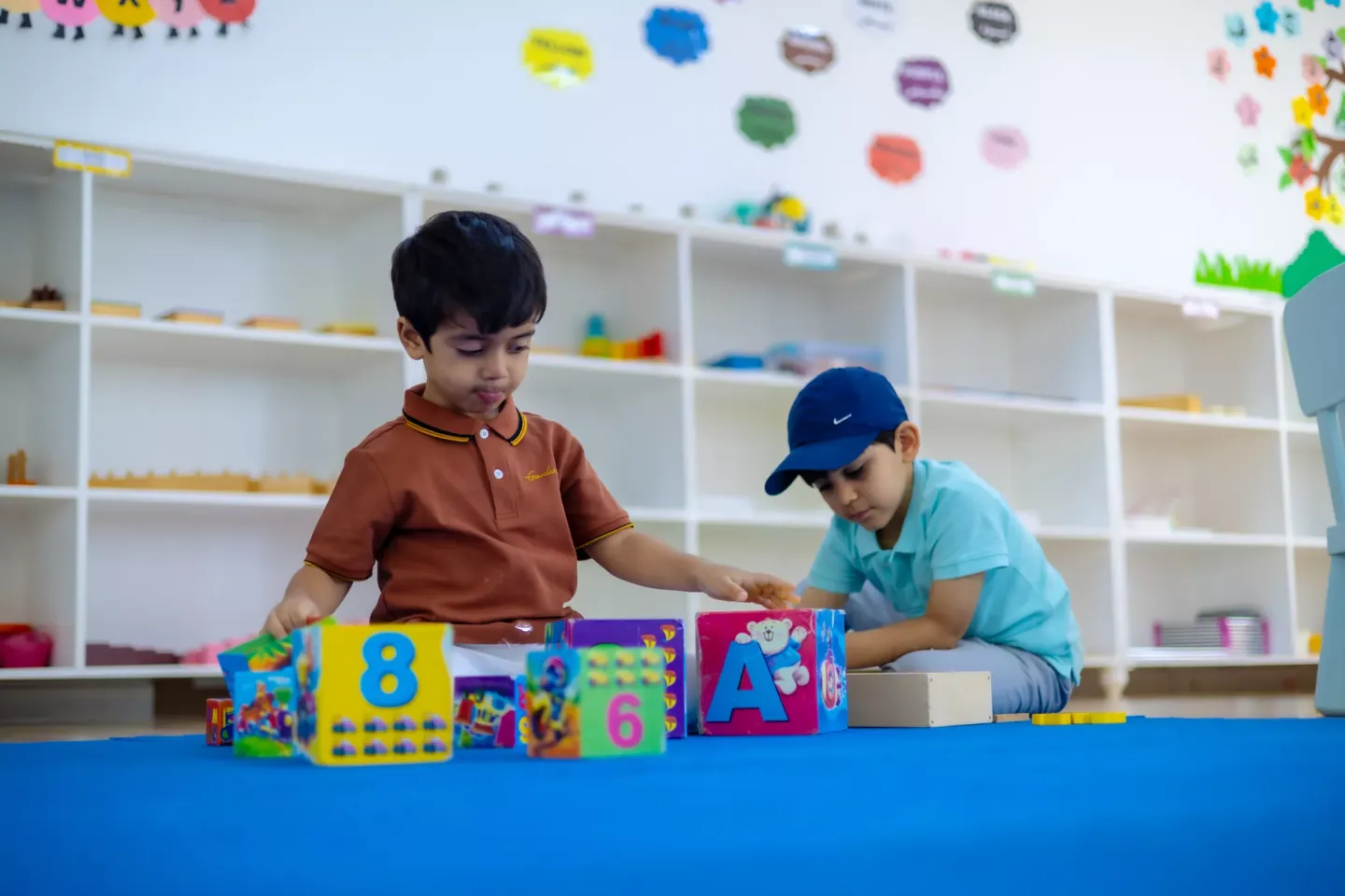 kids playing in the nursery 
