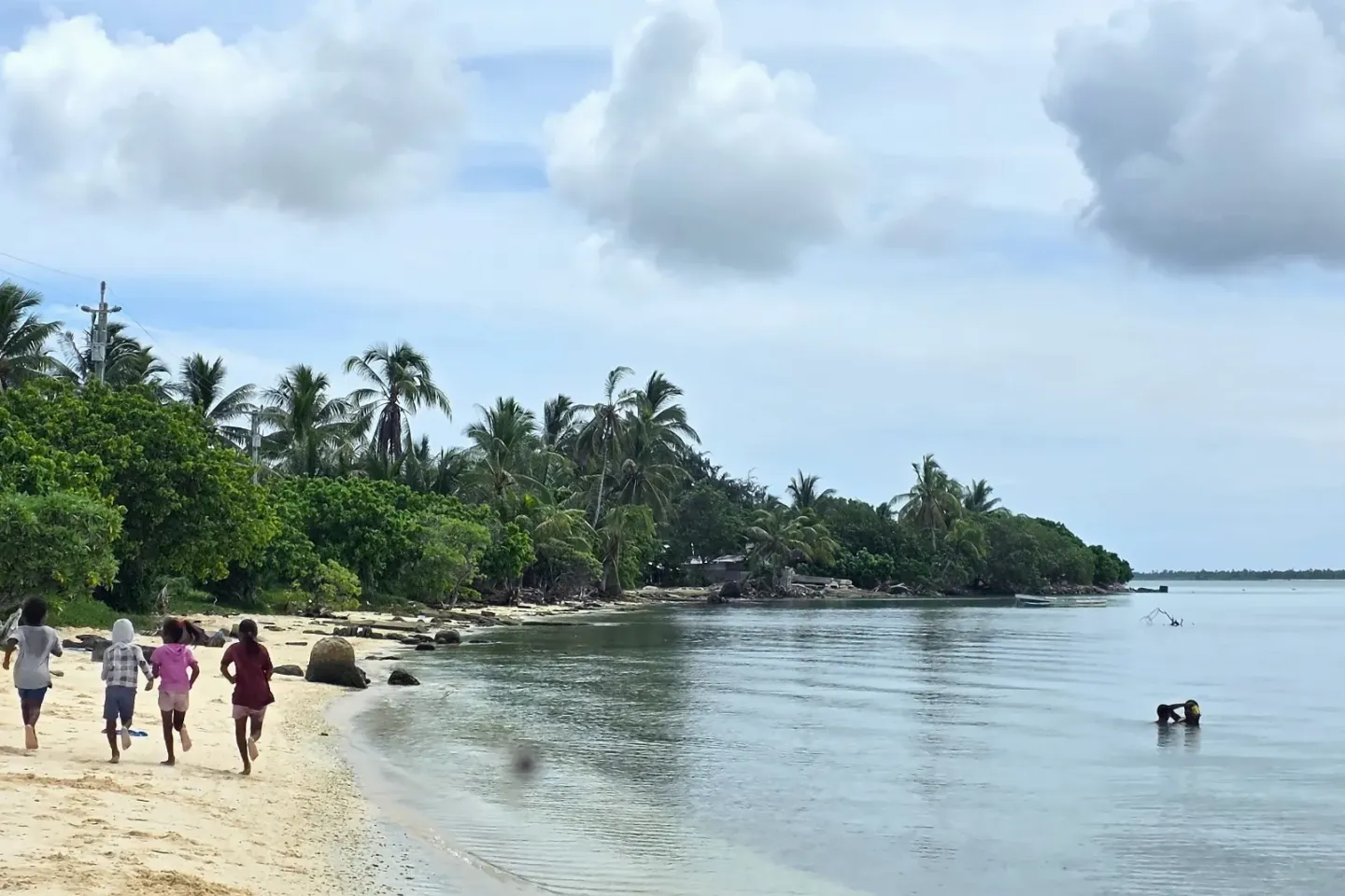 The beach in Kiritimati Island, Kiribati