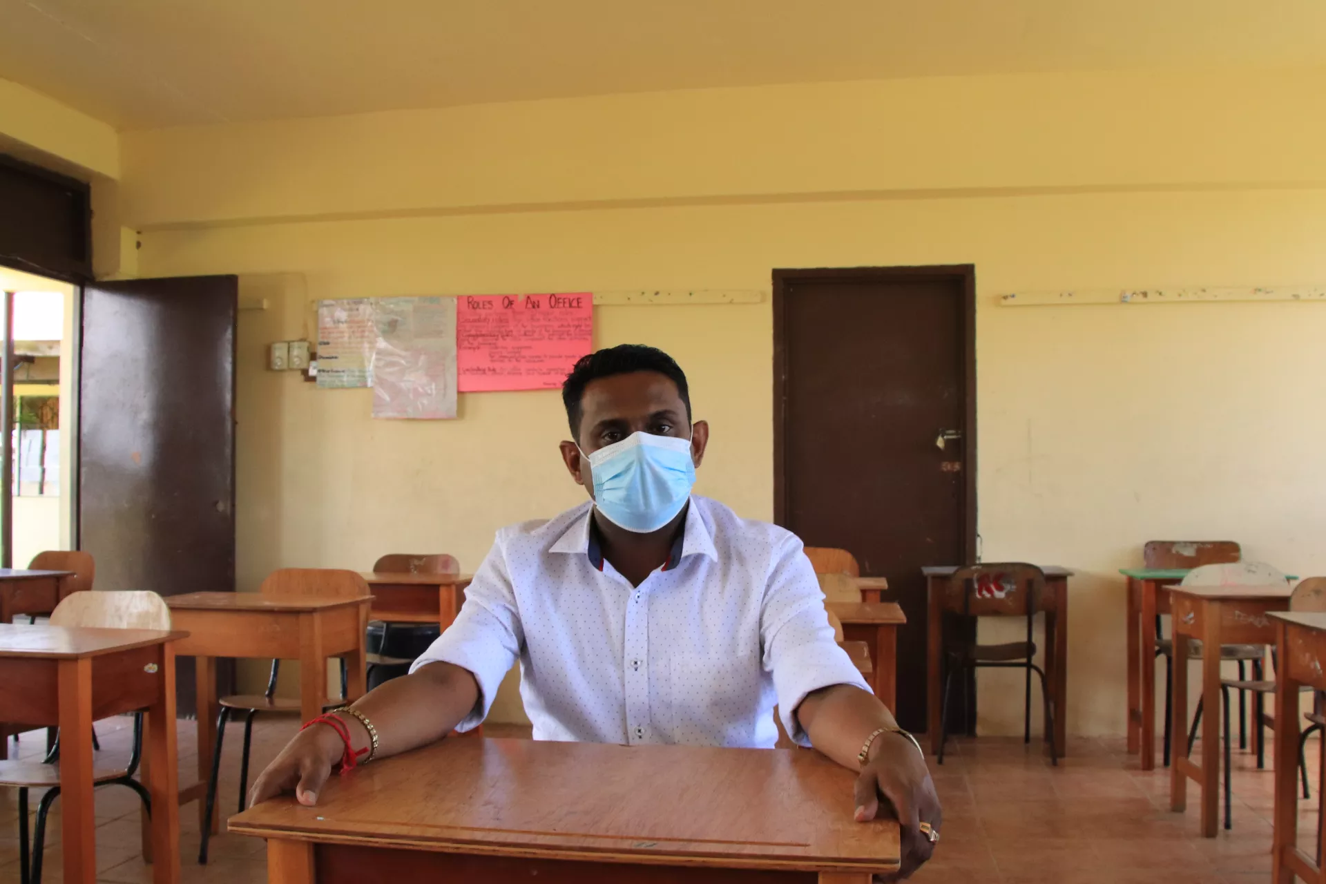 Salveen Narayan, Head of the Language Department at Rampur College.