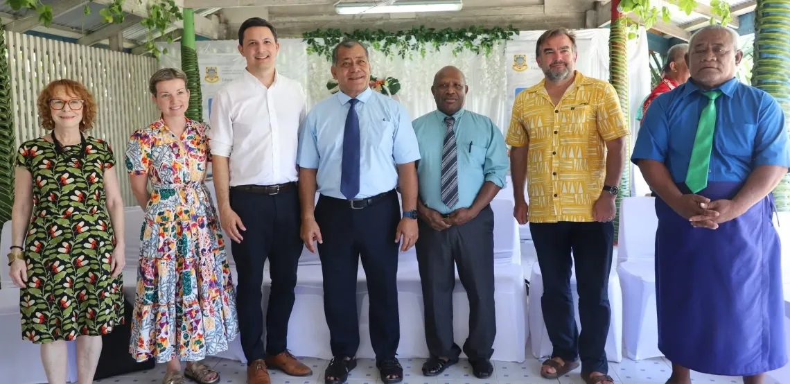 Partners coming together for the launch of the new programme in Tuvalu, marking a significant step towards strengthening the quality of learning across the country.