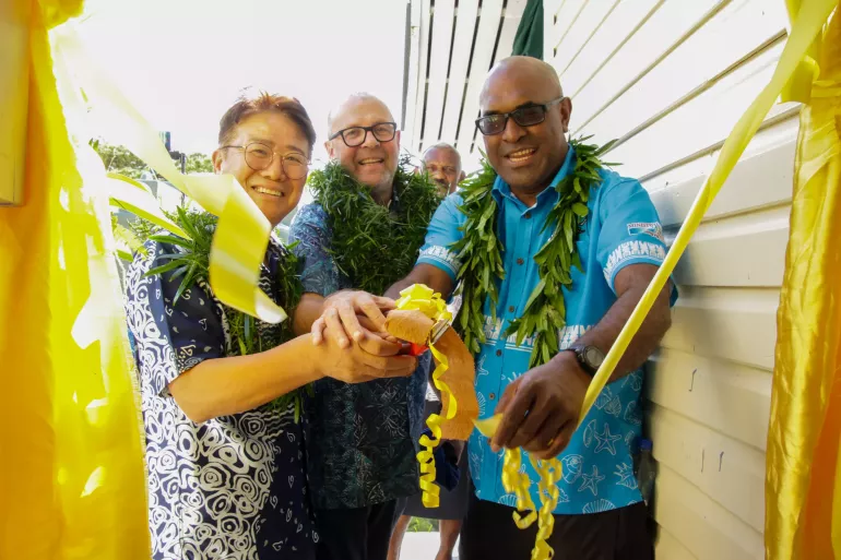 The Government of the Republic of Korea and UNICEF handover life-changing WASH upgrades to the Ministry of Health and Medical Services