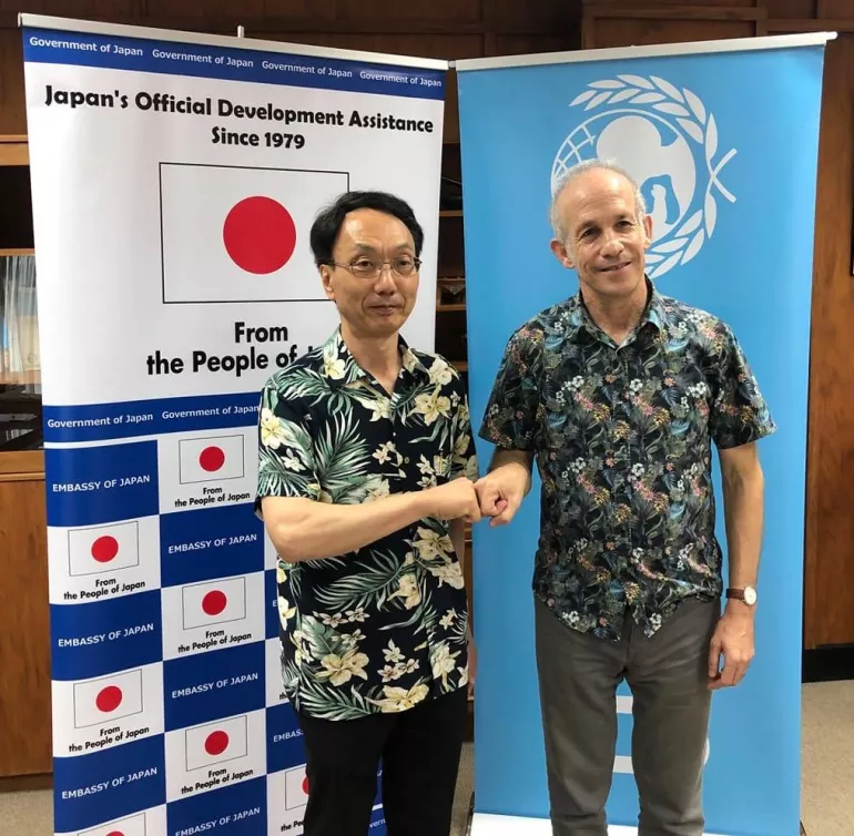 UNICEF welcomes US$9M contribution from Japan to support Pacific island countries during global pandemic