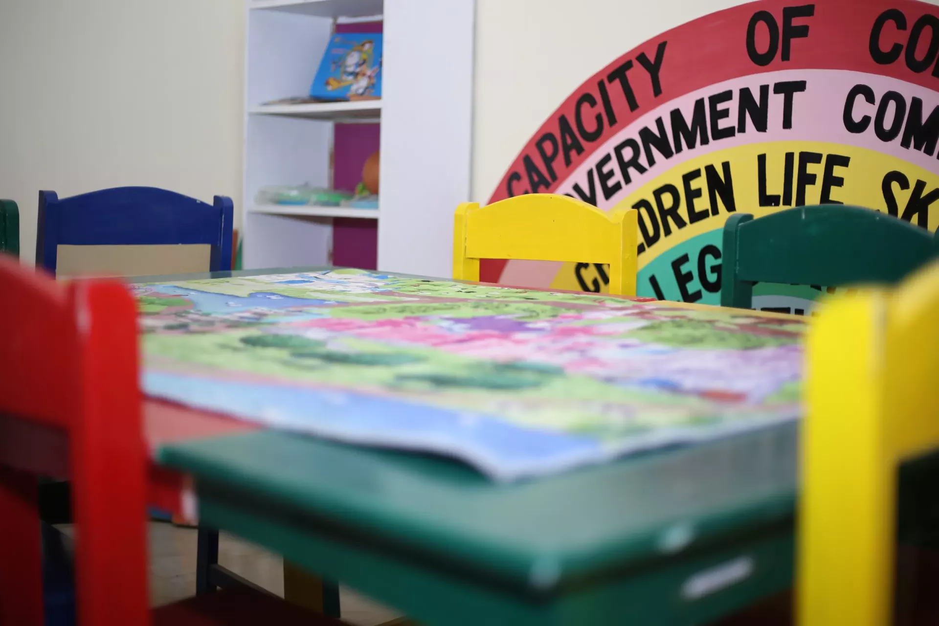 A child friendly room at a Child Protection Unit 