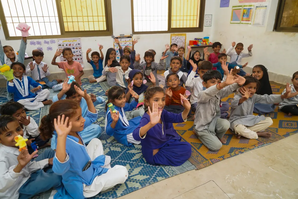 An ECCE classroom in Umerkot, Sindh