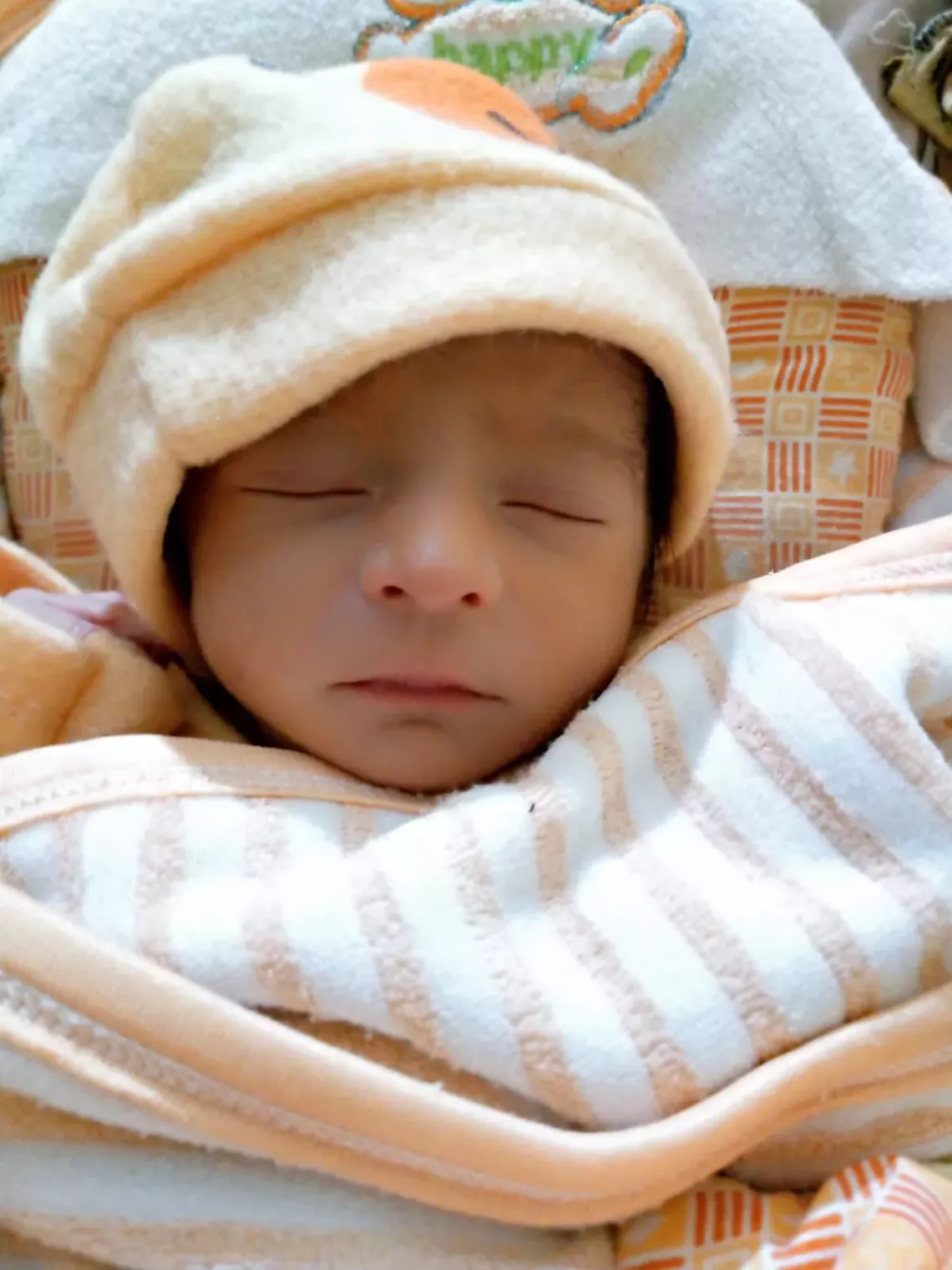 A week after his premature birth, Ahmed&rsquo;s weight had dramatically dropped to 1.7kg