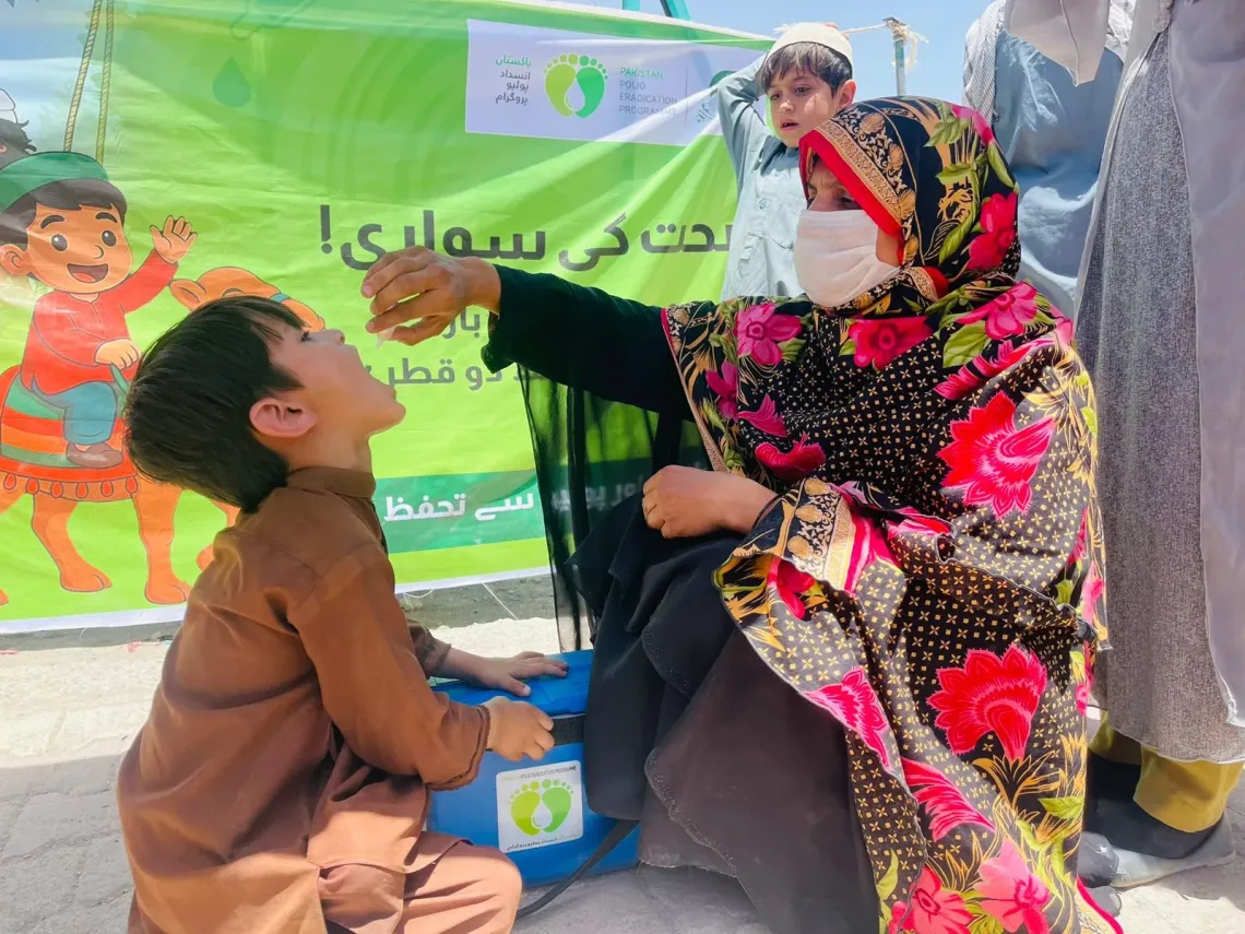Through interactive, child-friendly outreach under the Immunity Express, children are engaged and vaccinated during polio campaigns.