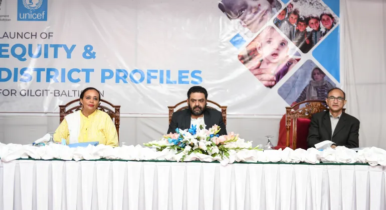 Launch of equity and district profiles in Gilgit