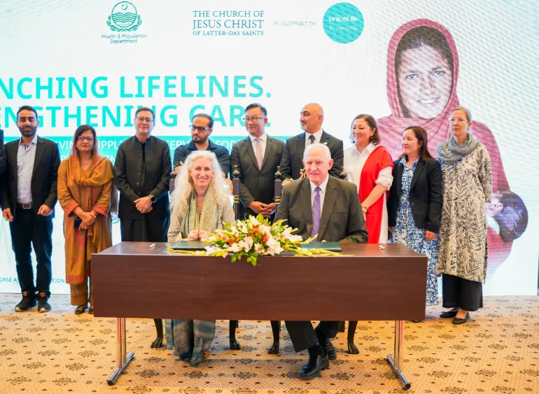 LDS Group Signing Photo