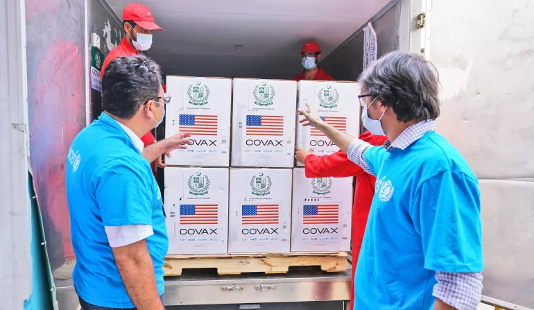 Arrival of COVAX second shipment