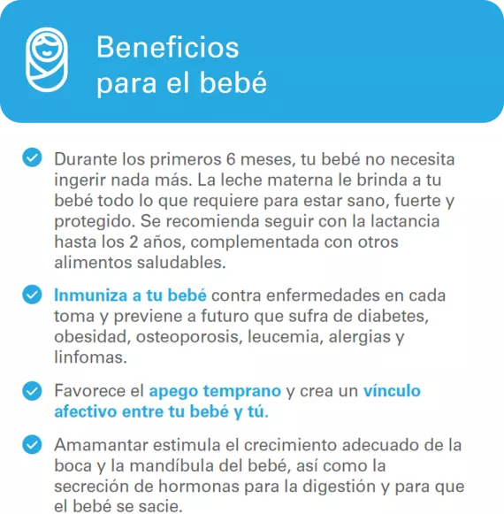 BENEFICIOS PARA EL BEB&Eacute; 