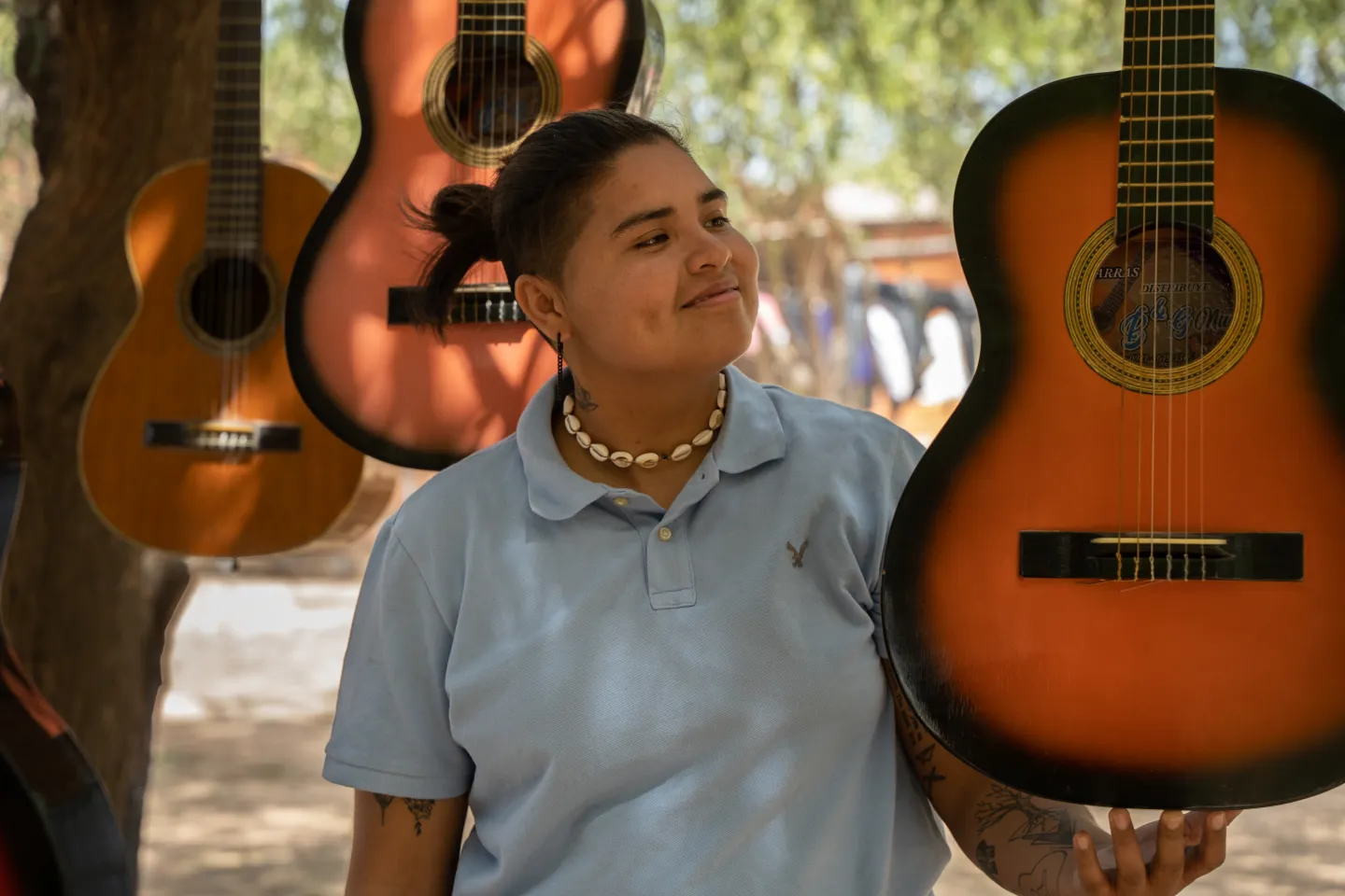 Foto Bianca Orqueda guitarras