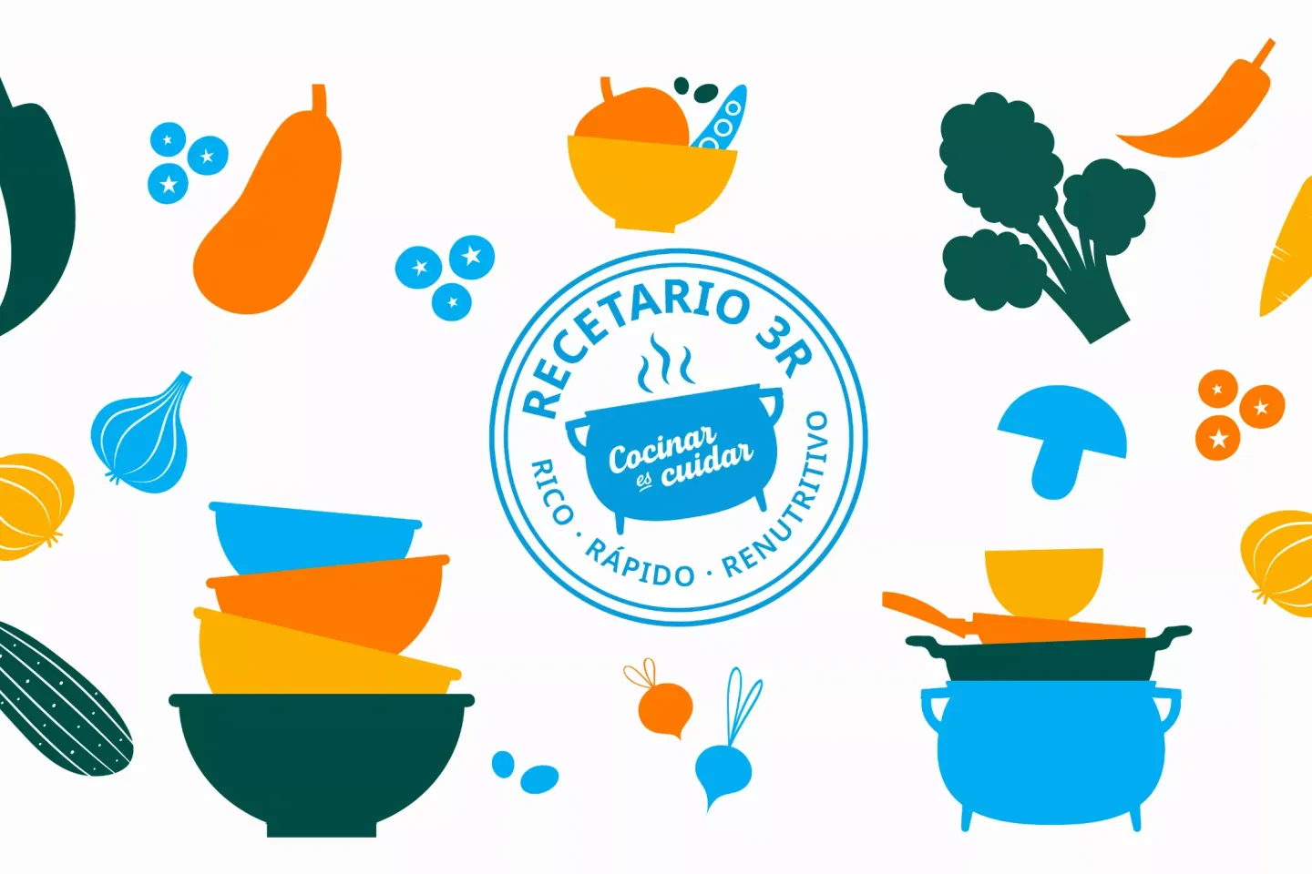 Logo recetario Cocinar es cuidar