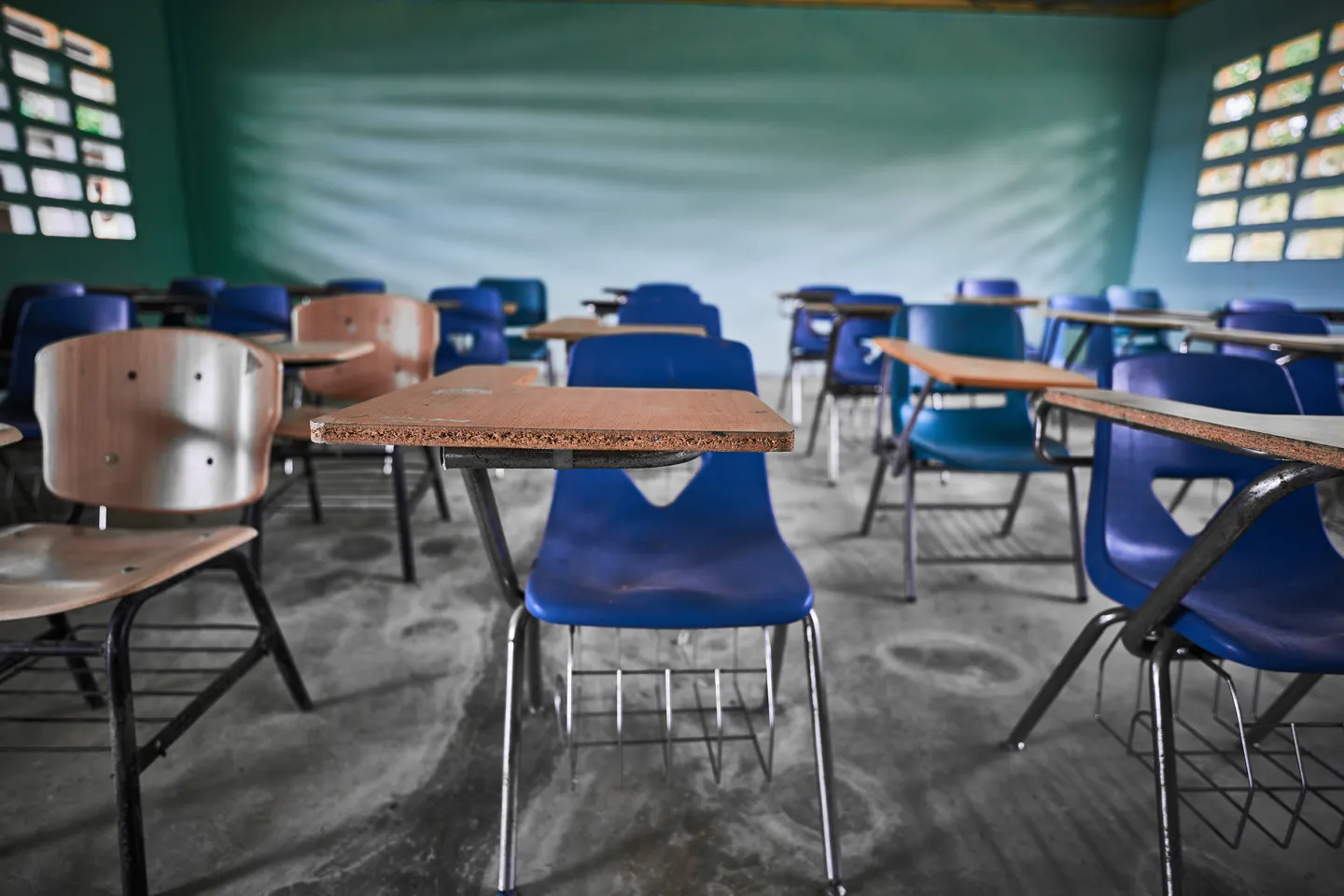 Foto aula vac&iacute;a