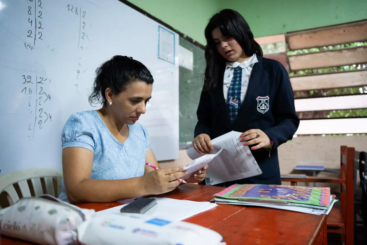 Foto historia Tania Amarilla Vamos a la escuela