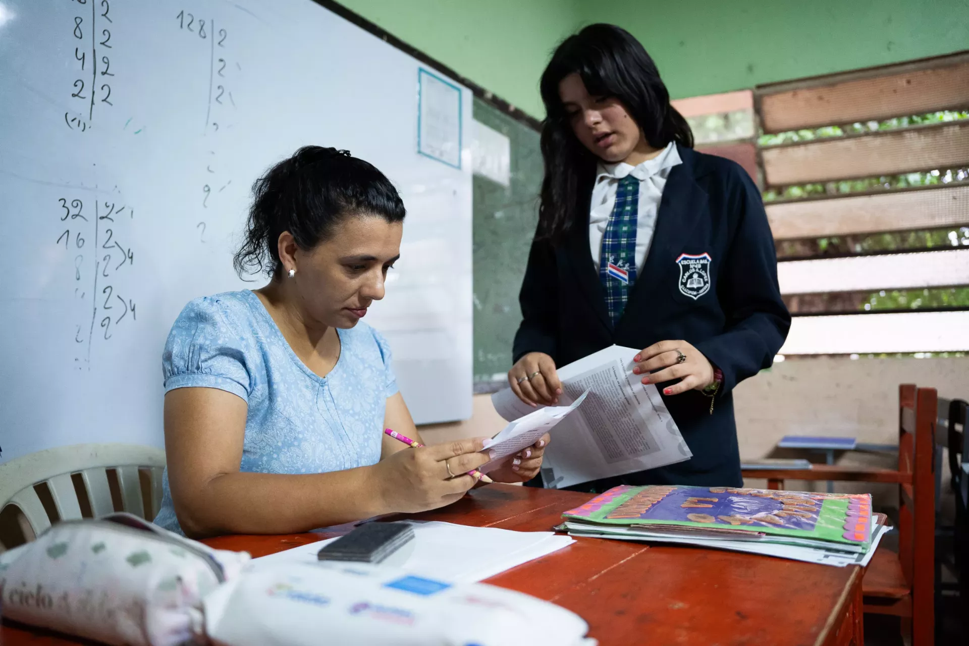 Foto historia Tania Amarilla Vamos a la escuela