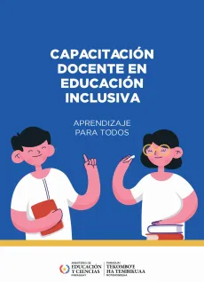 Portada de fasiculo 1. Dibujo de un maestro y una maestra. 