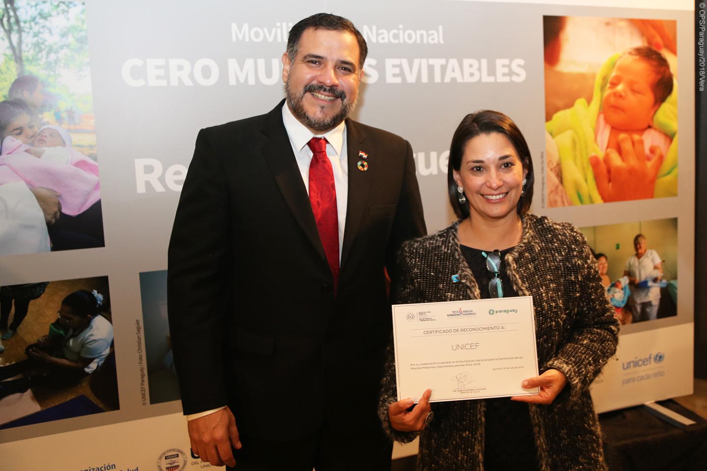 Ministerio de Salud agradece a UNICEF por colaborar en la reducción de ...