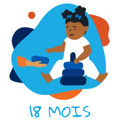 Image d'un b&eacute;b&eacute; de 18 mois qui joue