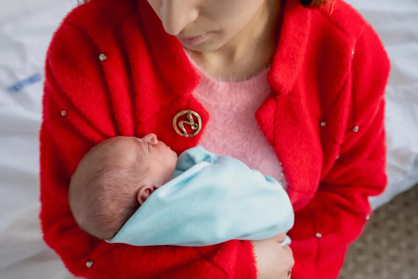 Svetlana, refugee mother from Odesa, and her newborn son Denis find care and hope in Moldova.