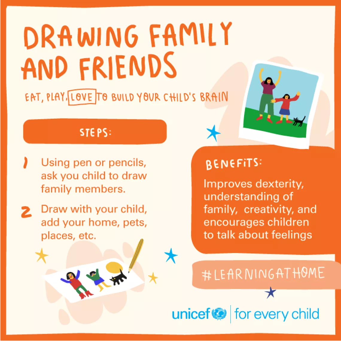 Drawing family and friends
