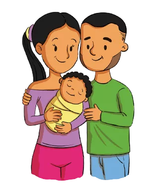 Dos padres y una hija