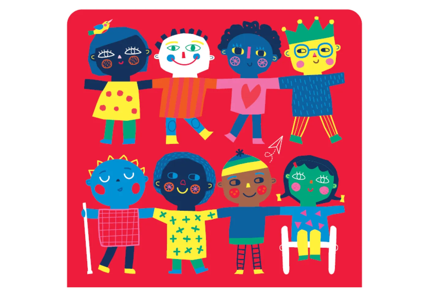 Dibujos de ni&ntilde;os que expresan diversidad