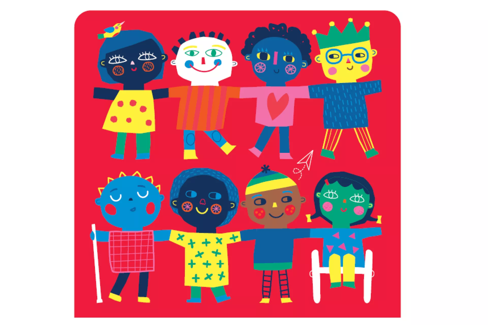 Dibujos de ni&ntilde;os que expresan diversidad