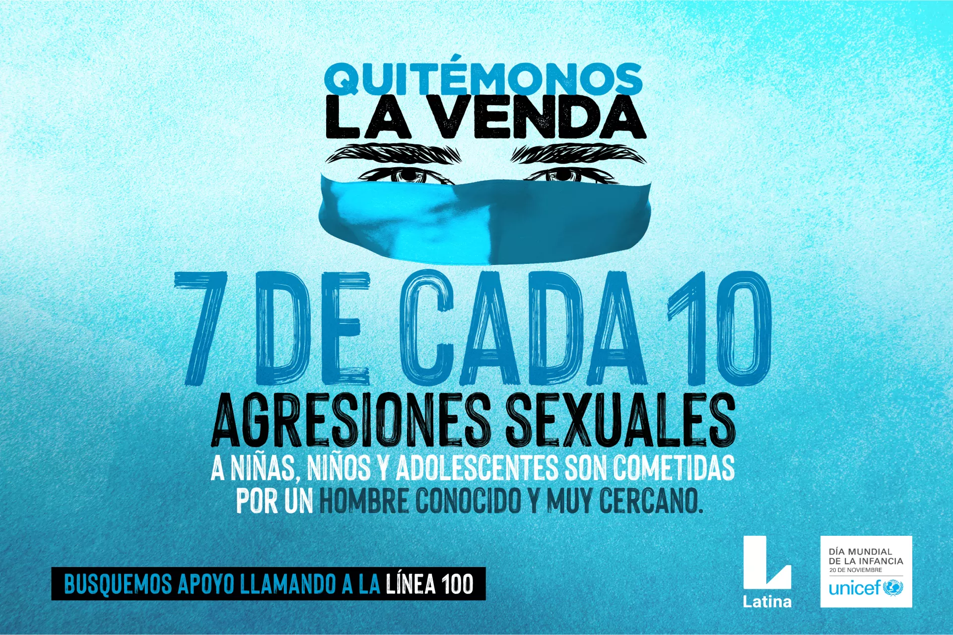 Quitemonos La Venda - pieza gr&aacute;fica