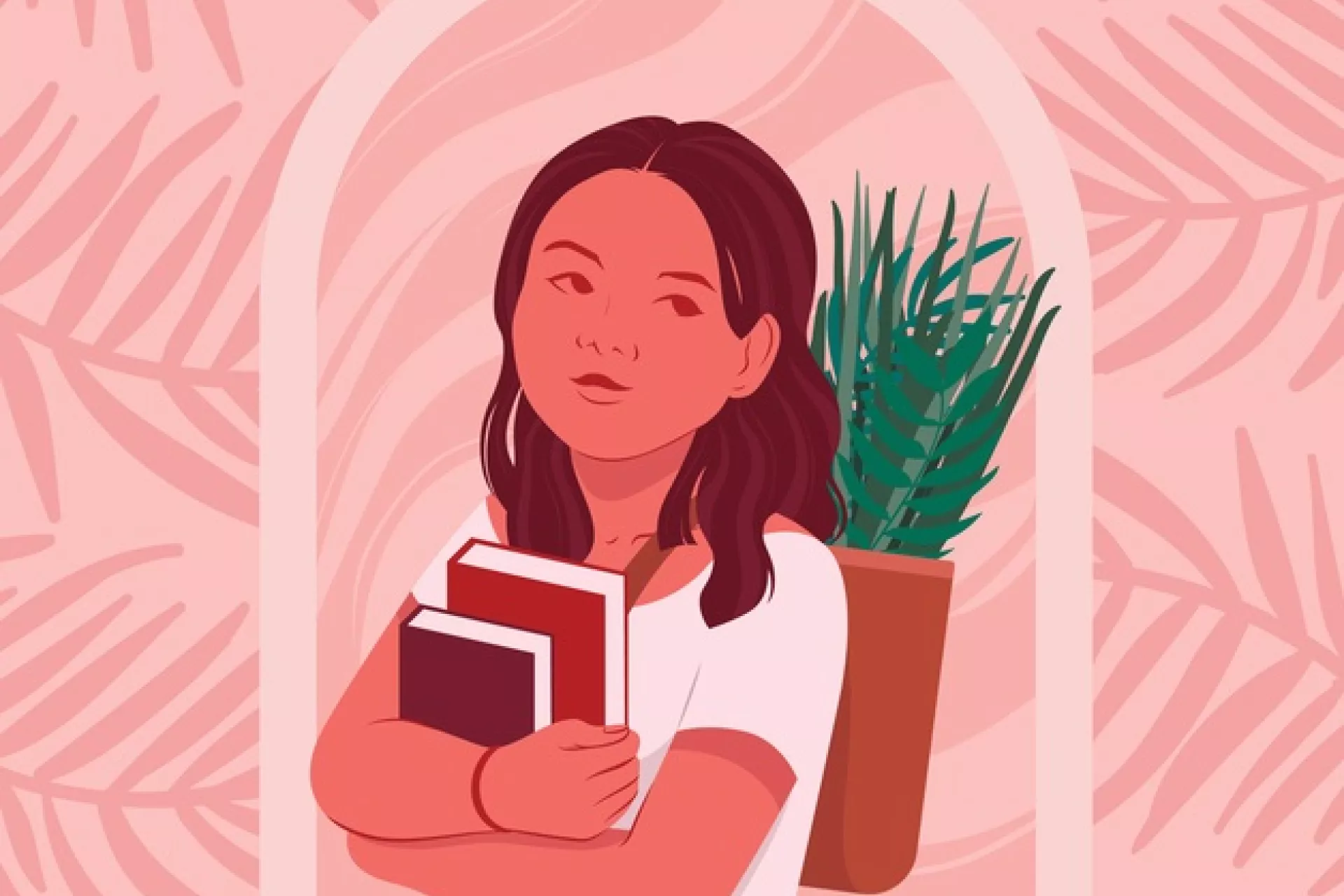 Ilustraci&oacute;n de una adolescente