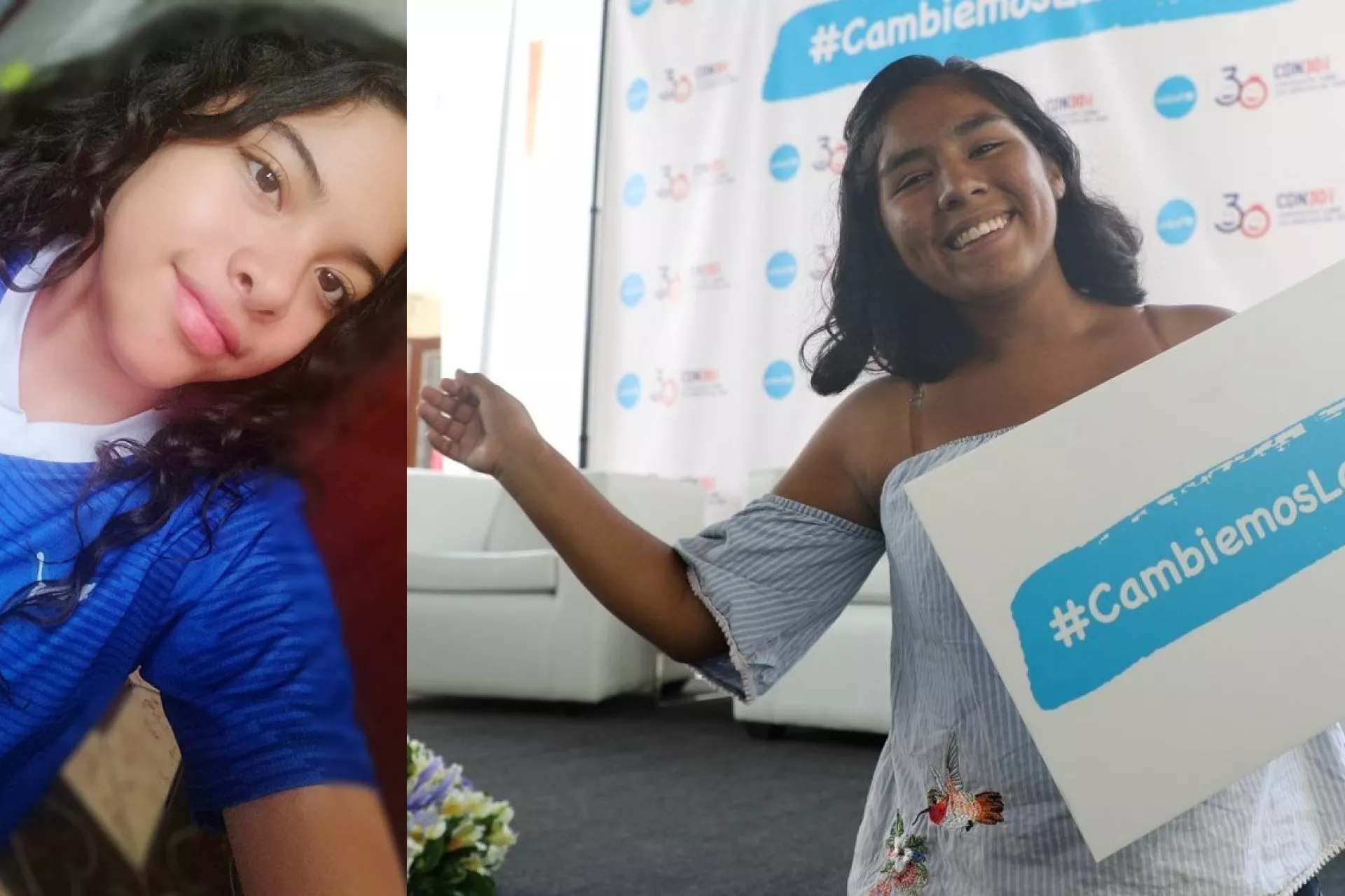 Adolescentes sonriendo