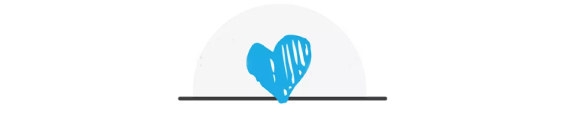 Corazon azul icono