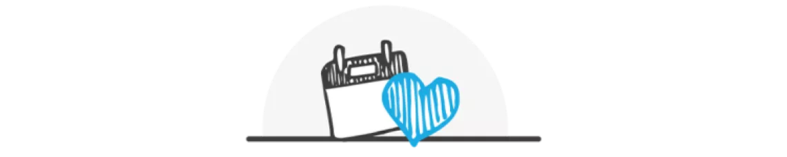 Calendario y corazon