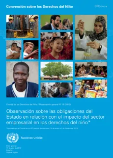 Comit&eacute; de los Derechos del Ni&ntilde;o: Observaci&oacute;n general N&ordm; 16