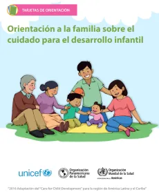 Portada Orientaci&oacute;n a la familia sobre el cuidado para el desarrollo infantil