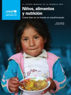 Portada del reporte global sobre nutrici&oacute;n y alimentaci&oacute;n en ni&ntilde;os, ni&ntilde;as y adolescentes