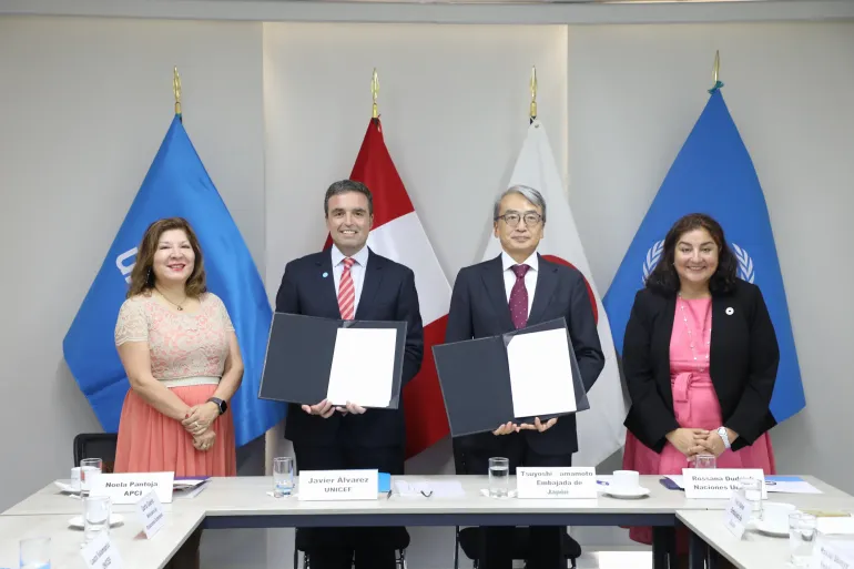 Jap&oacute;n y UNICEF apoyar&aacute;n la integraci&oacute;n de ni&ntilde;os, ni&ntilde;as y adolescentes migrantes