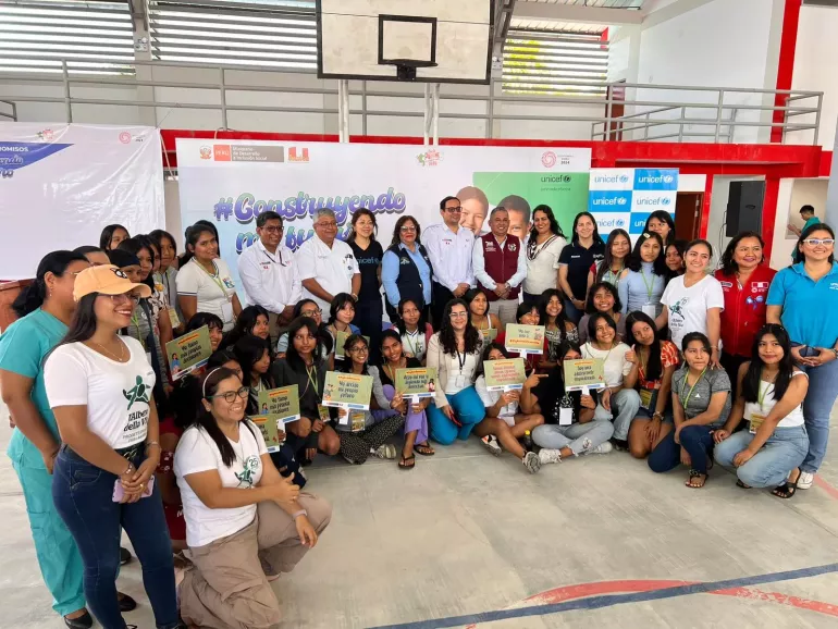Lanzamiento del proyecto de Juntos y UNICEf