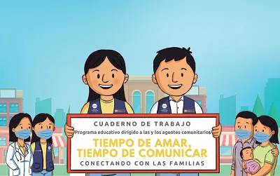 Ilustracion de personas cargando un cartel