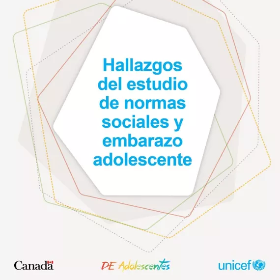 Portada de infografia sobre embarazo adolescente