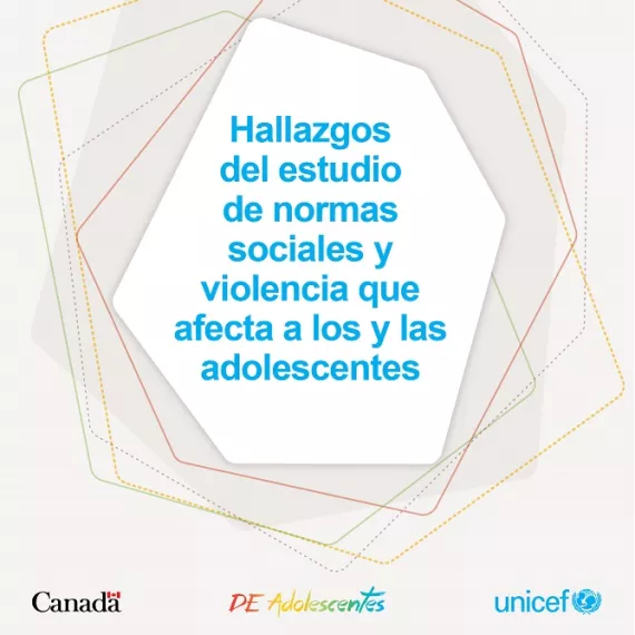 Portada de infografia sobre violencia hacia adolescentes
