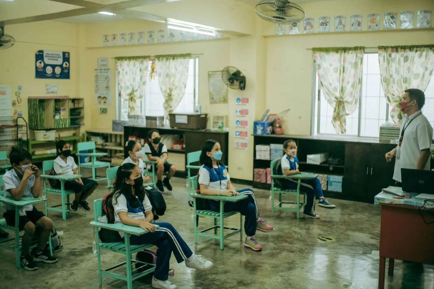 Tagalag Elementary School is one of the schools that first conducted in-person classes in Valenzuela City