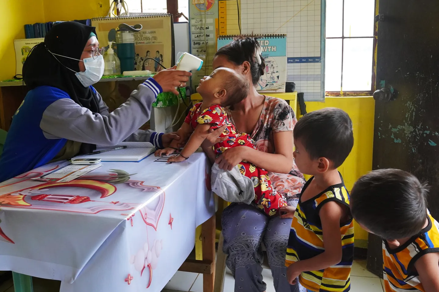 Lambung and health worker