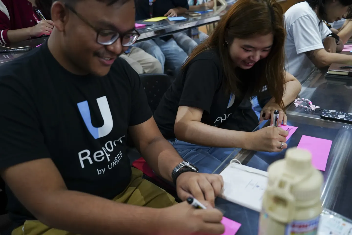 U-Report volunteers